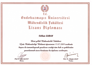Diploma Gıda Mühendisliği   